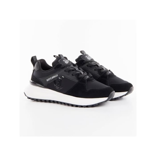 Basket Just Cavalli Femme Optic roberto Noir cuir