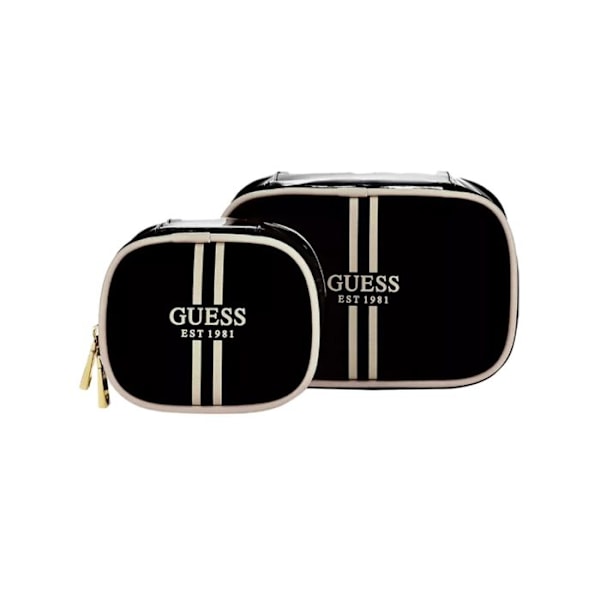 GUESS Svart sminkväska för kvinnor - Mildred Cosmetic Case 229689 svart, genomskinlig