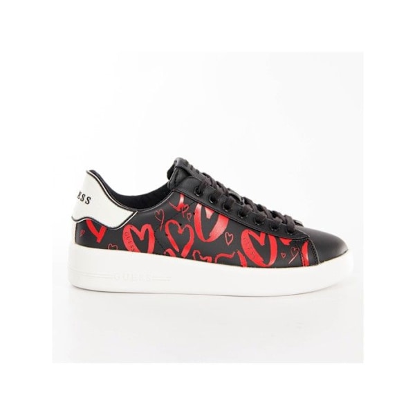 Guess Rockies naisten rennot nahkaiset lenkkarit mustana (musta, 36) Sort 36