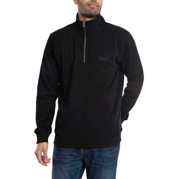 Logo Henley - Superdry Svart M