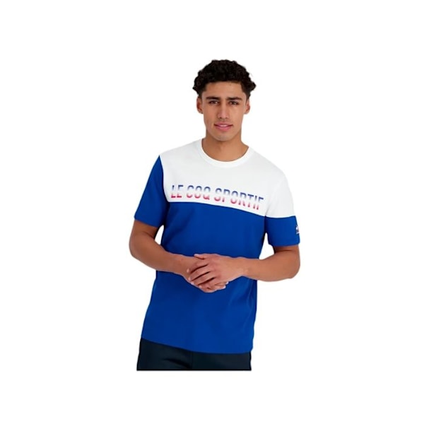 T-paita - Le Coq Sportif - Tri tee ss n1 m - 100% Puuvilla - Lyhyet hihat - Pyöreä kaula-aukko - S