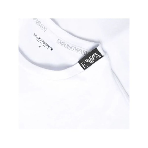 T-shirt Emporio Armani Herre ML Ørn Hvid Bomuld Vit M