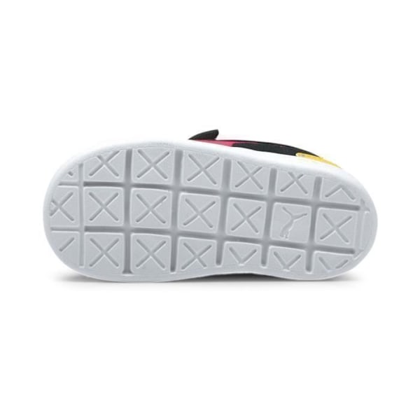 Puma Suede Bloc LF V - lasten koripallokengät - musta/ruusunpunainen Sort/lyserød paradis 21