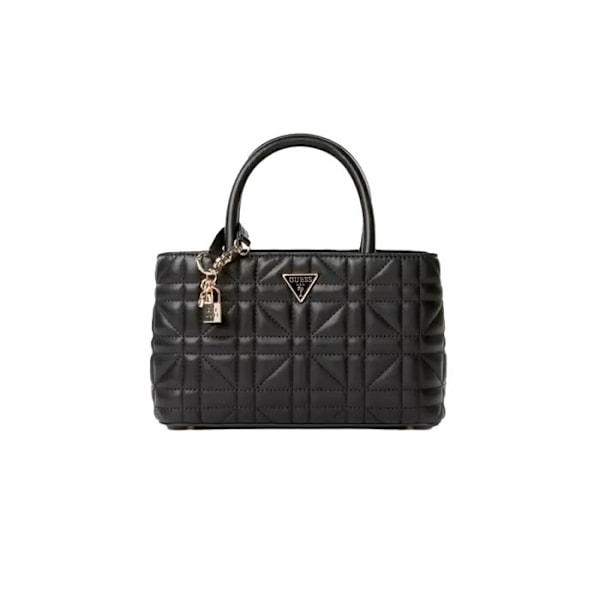 Saccos shopper - GUESS - Edita Elite Satchel - Svart - Matelassé - 27x16x10.5cm svart