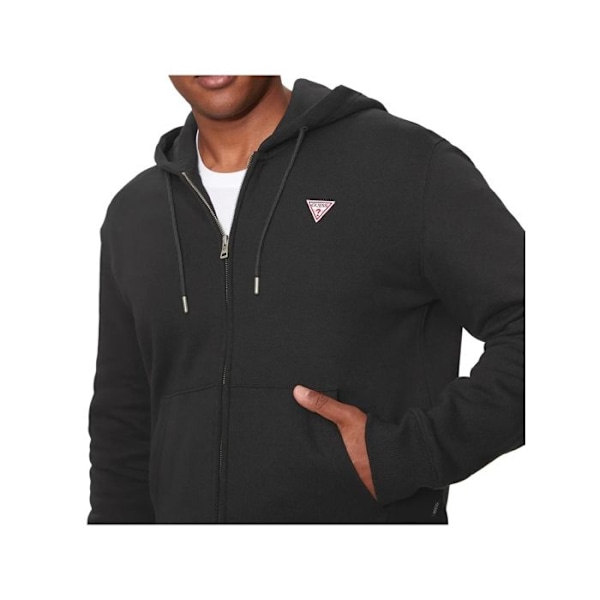 Sweat Guess Mand Triangle G Sort Coton Svart M