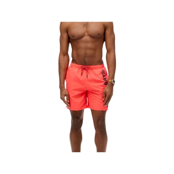 Kort badbyxor Sport grafisk 17 simbyxor het korall - Superdry Orange XL