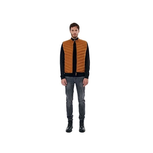 Tunn väst för män - KAPORAL - SONA - Brun - Polyester - Dragkedjestängning kastanj S