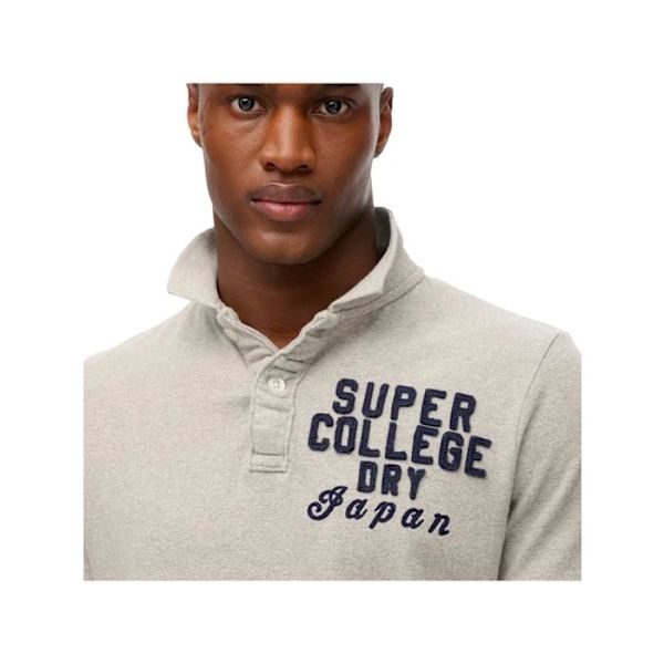 Polo Superdry Mies Vintage Urheilu Harmaa Puuvilla Grå S