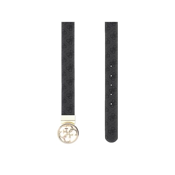 GUESS Mörkgrå svart bälte för kvinnor - Noelle Nolana Belt Coal Logo 268998 - 105 cm