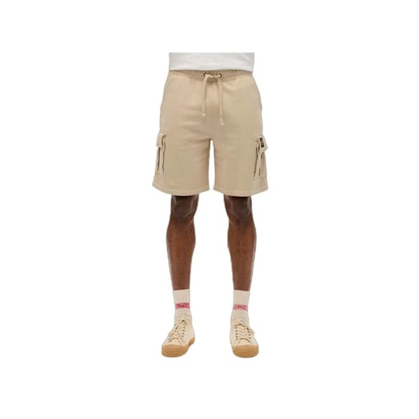 Lyhyt Superdry Homme Kontrast Stitch Beige Puuvilla Beige M
