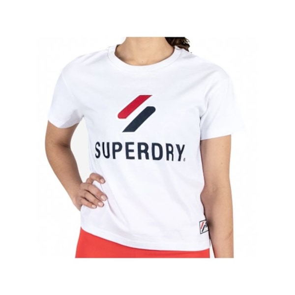 T-paita Superdry Sportstyle Classic Valkoinen Naisille Vit M