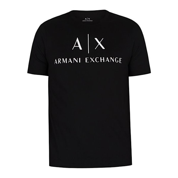 Armani Exchange musta miesten t-paita - Väri: Musta - Koko: L Svart S