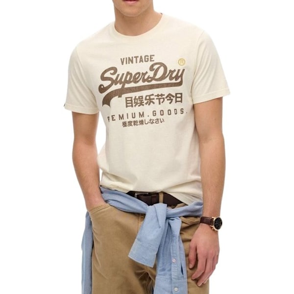 T-shirt Superdry Vl Workwear Relaxed - Vit - S