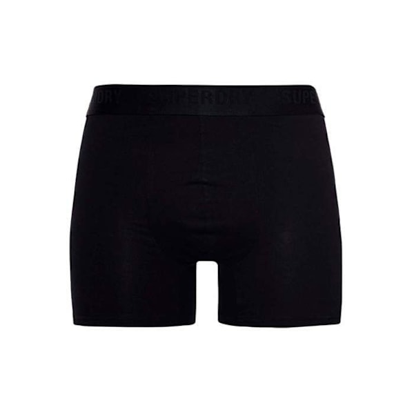 Superdry boxershorts - Paket med 3 - Ekologisk bomull - Elastiskt midjeband - Exceptionell komfort Svart/grå/vit S