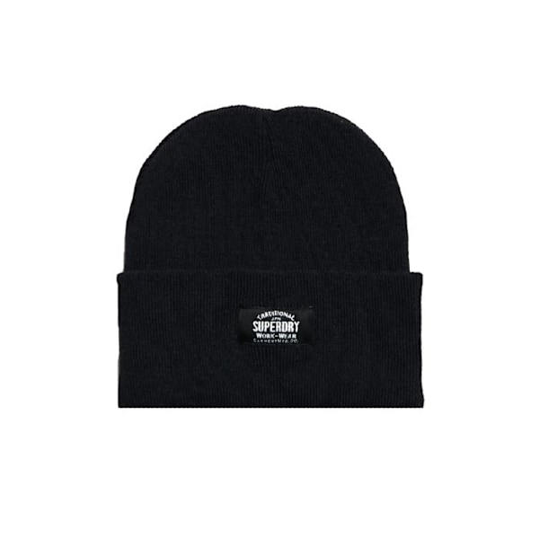 Bonnet Superdry Dame Classic Strikket Sort Syntetisk Svart Unik storlek