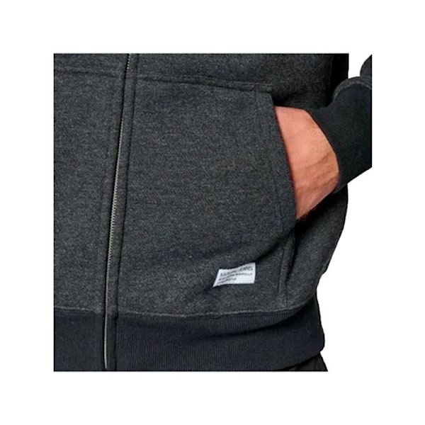 Svart sweatshirt för män - KAPORAL - BYLA - Dragkedja - Sidofickor - Fleeceinuti - S