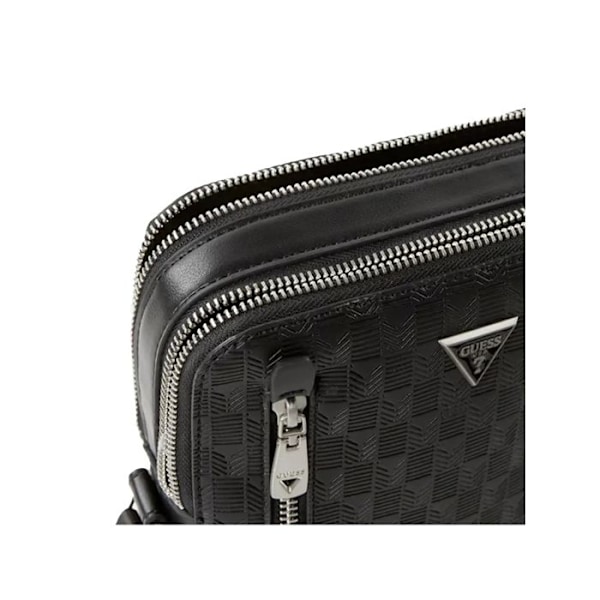 Dubbellagd väska - Guess - Torino - Polyuretan - Svart - 19,5x24x4,5 cm svart