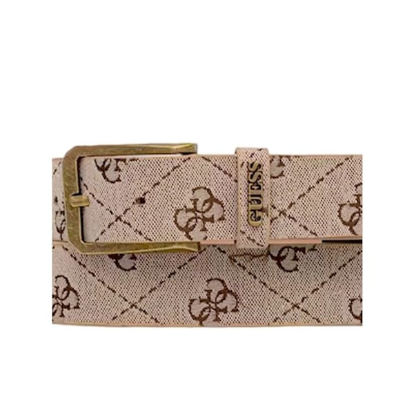 Guess Herrbälte Multi G Brun läder kastanj M