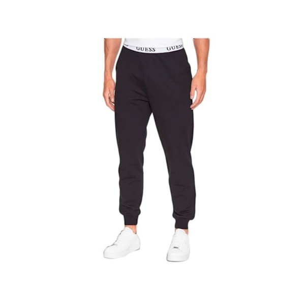 Jogging Guess Man Jogger Svart Bomull Svart jag