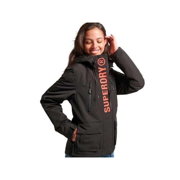Superdry Dame Ultimate SD Windcheater Sort Polyester Svart XS