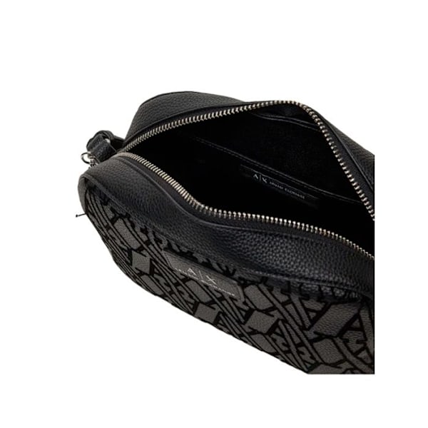 Sac bandoulière Armani Exchange Dame Unlimited Sort Simili Læder Svart