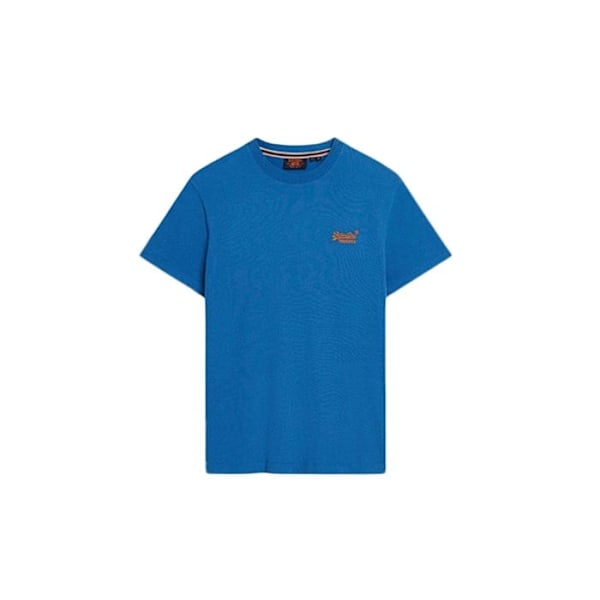 T-shirt Superdry Herr Essential Logotyp Blå Bomull Blå M