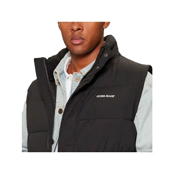 Doudoune utan ärm Guess Man Reg G Svart Polyester Svart M