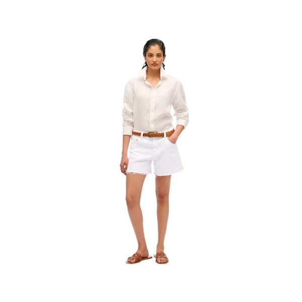 Kort Superdry Femme Cut Off Vit Syntetisk Vit 26