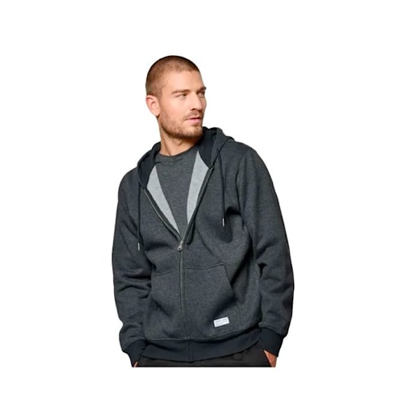 Svart sweatshirt för män - KAPORAL - BYLA - Dragkedja - Sidofickor - Fleeceinuti - S