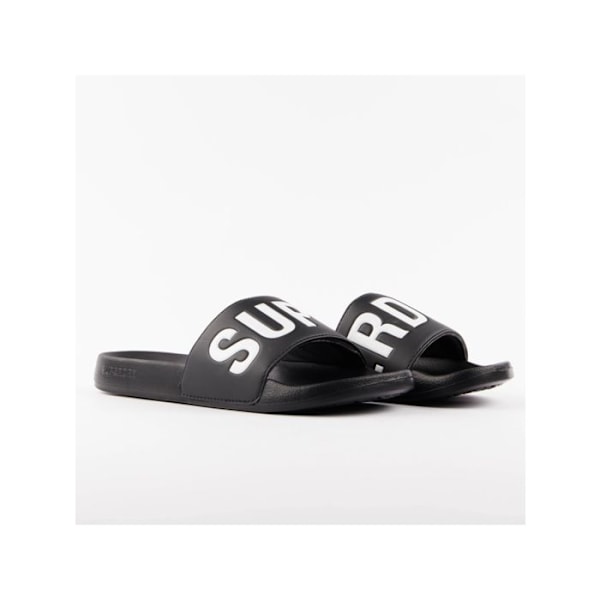 Claquette Superdry Herre Core Graphic Pool Sort Syntetisk sort 44/45