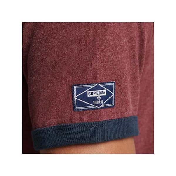 Vintage lyhythihainen ringer paita mc bdx - Superdry Bordeaux S