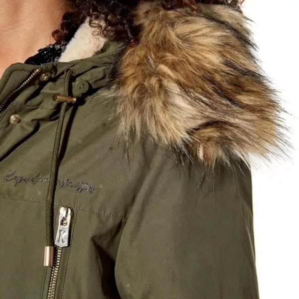 Manteau Kaporal Dame Blomst Kaki Syntetisk Kaki XS
