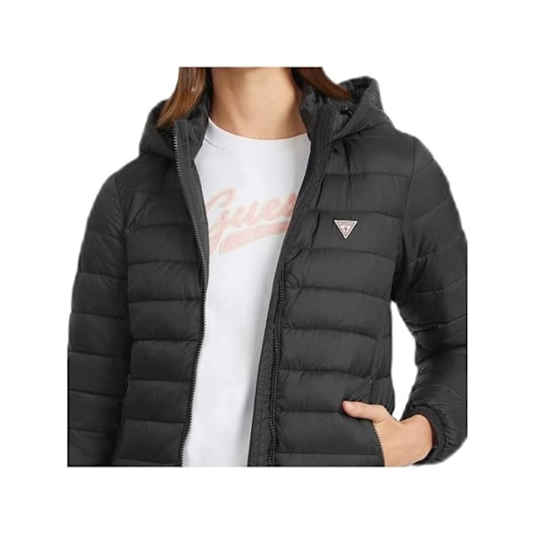 Doudoune Guess Dame Mini triangle Sort Polyester Svart XS