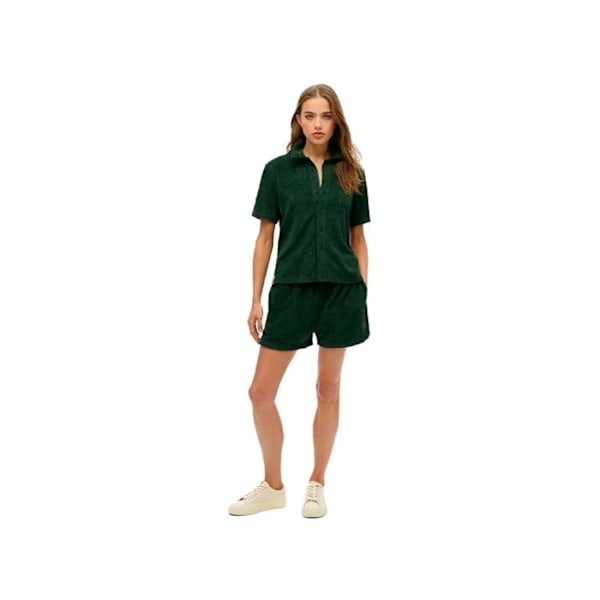 Superdry Damen Country Club Hemd Grøn Bomuld Grön M