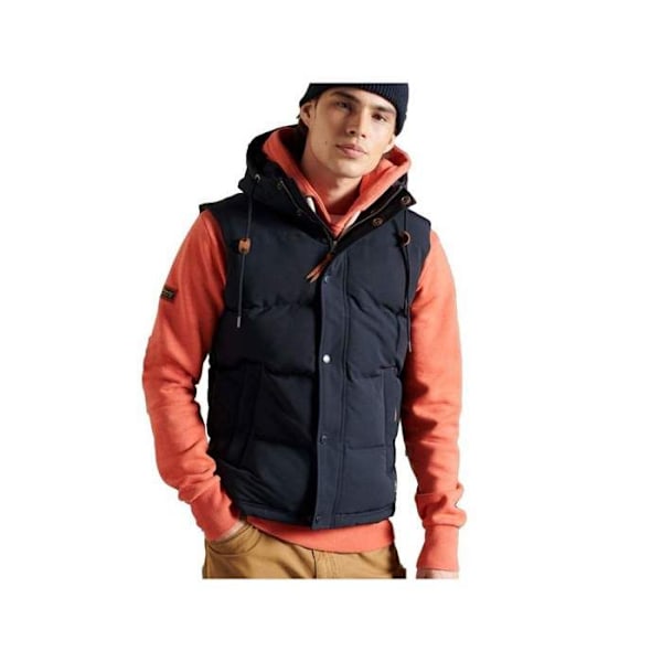 Doudoune uden ærmer Everest - SUPERDRY - Mand - Blå - Lynlås og trykknapper ECLIPSE NAVY S