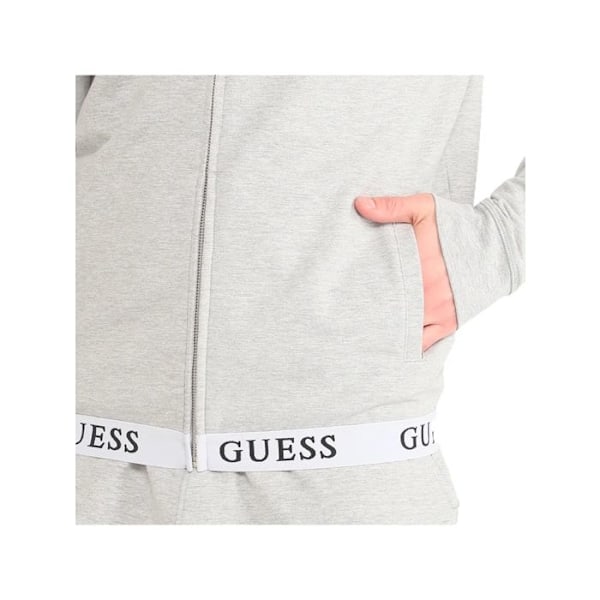 Sweatshirt med dragkedja bas logotyp - Guess jeans - Herr Grå M