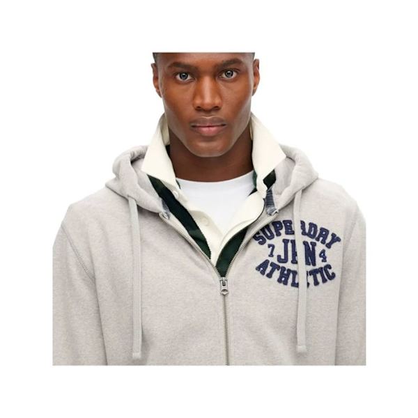 Sweat Superdry Mies Vintage Urheilu Harmaa Puuvilla Grå S