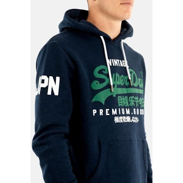 SuperDry VL NS Huppari - Miehille - Sininen - Pitkät hihat Blå M