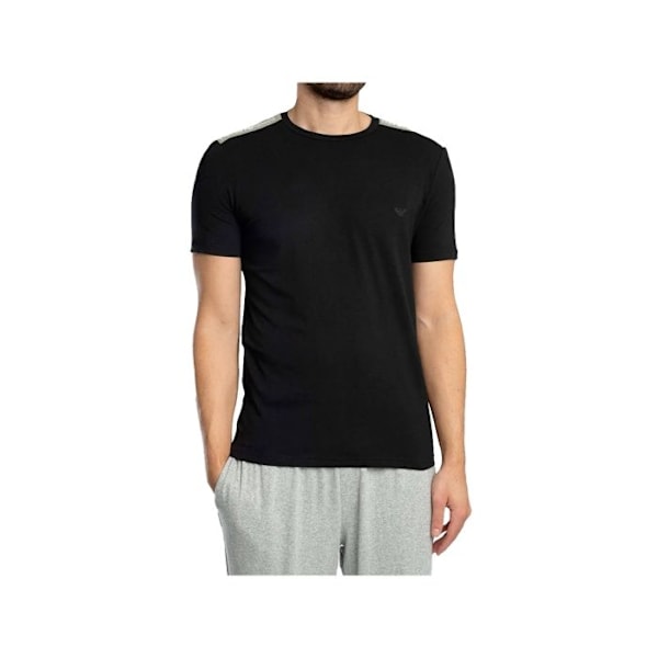 T-paita Emporio Armani Mies Line Noir Puuvilla Svart jag