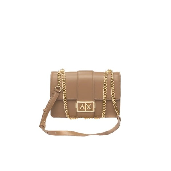 Armani Exchange Naisten Monogram Olkalaukku Ruskea Polyuretaani kastanj