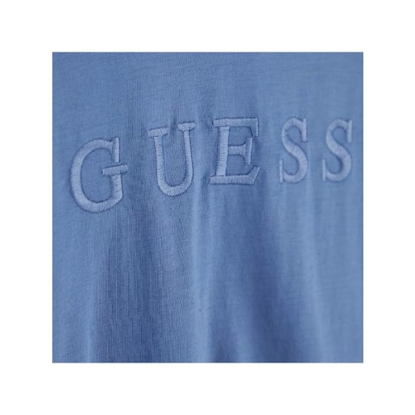 T-shirt Guess Herr Pima Blå Bomull Blå XS