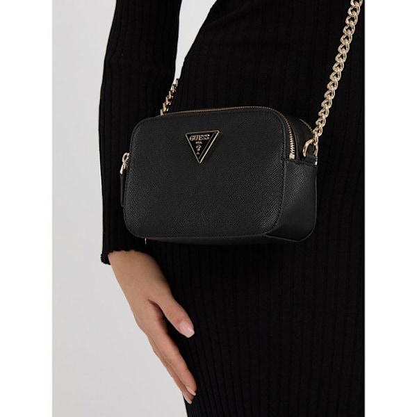 Axelväska - GUESS - Noelle Crossbody Camera - Svart - 100 % polyuretan - Kompakt Svart