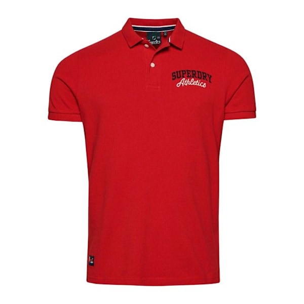 Polo Superdry Classic Pique - Punainen Röd M