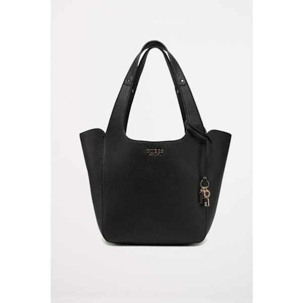Olkalaukku - GUESS - Helina Totebag - Musta - 100% polyuretaani - Magneettikiinnitys svart