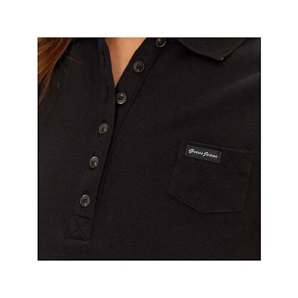 Polo Guess Kvinna G kraft Svart Bomull Svart XS