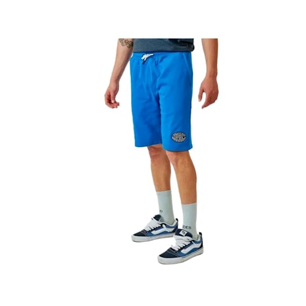 Korta joggingshorts blå Herr BULLY - KAPORAL - Elastisk midja - Sidofickor - Bakficka Blå S