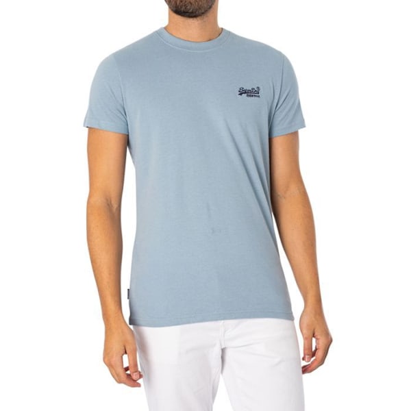 T-paita EMB Logolla Essentiel - Superdry Blå XXL