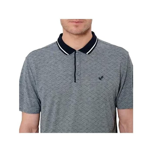 Polo med kort ärm och randig krage CABAL Marinblå Blå M