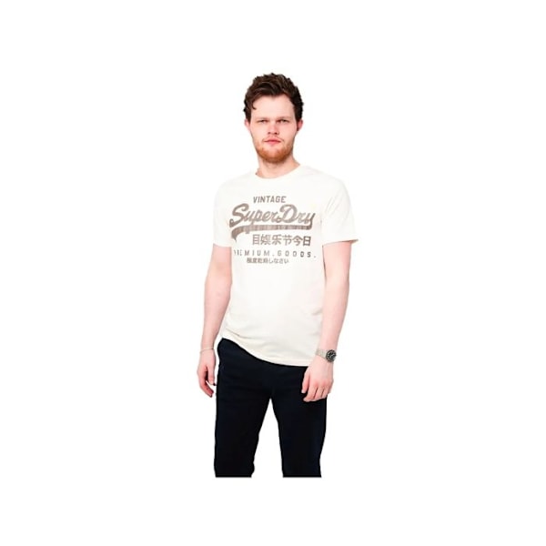 T-shirt Superdry Man VL Relaxed Beige Bomull Beige jag