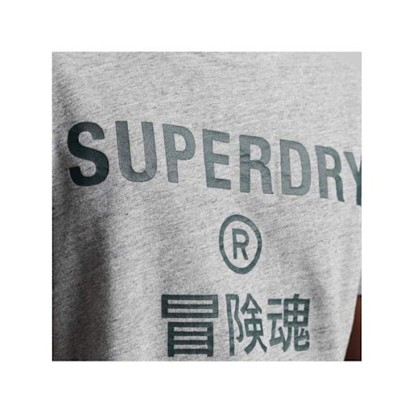T-paita Superdry Mies Vintage Corporation Logo Marl Harmaa Puuvilla Grå S